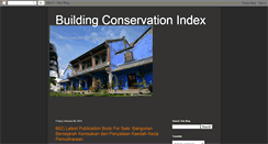 Desktop Screenshot of buildingconservationindex.blogspot.com