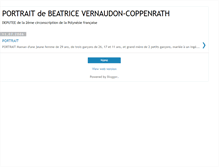 Tablet Screenshot of portraitvernaudon.blogspot.com
