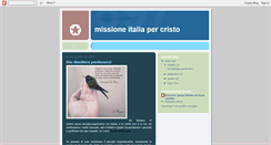 Desktop Screenshot of missioneitaliapercristo.blogspot.com