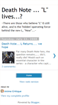 Mobile Screenshot of deathnotecontinues.blogspot.com