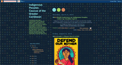 Desktop Screenshot of indigenouscaribbeancaucus.blogspot.com