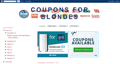 Desktop Screenshot of couponsforblondes.blogspot.com