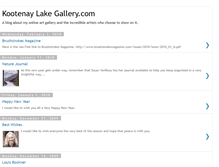 Tablet Screenshot of kootenaylakegallery.blogspot.com