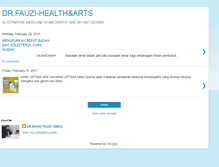 Tablet Screenshot of drfauzi-health-arts.blogspot.com
