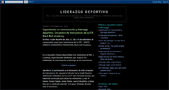 Desktop Screenshot of liderazgodeportivo.blogspot.com