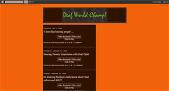 Desktop Screenshot of deafworldchamp.blogspot.com