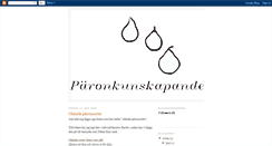 Desktop Screenshot of paronkunskapande.blogspot.com