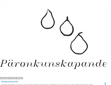 Tablet Screenshot of paronkunskapande.blogspot.com