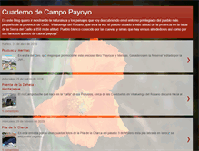 Tablet Screenshot of cuadernodecampopayoyo.blogspot.com