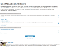 Tablet Screenshot of discriminacionestudiantil.blogspot.com