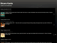 Tablet Screenshot of bicarakanta.blogspot.com