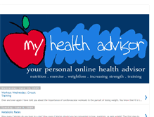 Tablet Screenshot of myhealthadvisor.blogspot.com