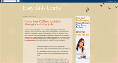 Desktop Screenshot of easykidscrafts.blogspot.com