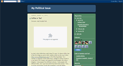 Desktop Screenshot of mypoliticalissue.blogspot.com