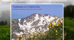 Desktop Screenshot of catholicmutt.blogspot.com
