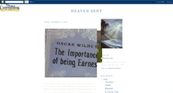 Desktop Screenshot of heavensent1102.blogspot.com