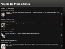 Tablet Screenshot of amantedastribosurbanas.blogspot.com