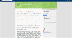 Desktop Screenshot of myexercisevideos.blogspot.com