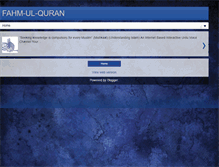 Tablet Screenshot of fahmulqurans.blogspot.com