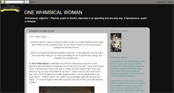 Desktop Screenshot of onewhimsicalwoman.blogspot.com