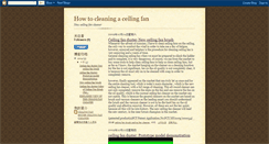Desktop Screenshot of ceilingfanbrushandcleaner.blogspot.com