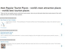 Tablet Screenshot of populartouristplaces.blogspot.com