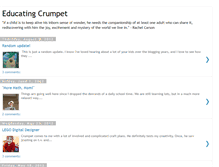 Tablet Screenshot of educatingcrumpet.blogspot.com