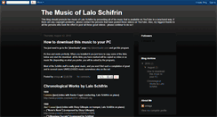 Desktop Screenshot of laloschifrinmusic.blogspot.com