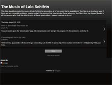 Tablet Screenshot of laloschifrinmusic.blogspot.com