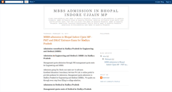 Desktop Screenshot of mbbs-admission-madhyapradesh.blogspot.com