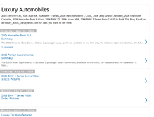 Tablet Screenshot of luxury-automobiles.blogspot.com