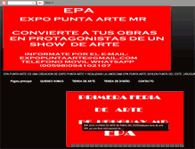 Tablet Screenshot of expopuntaarte.blogspot.com