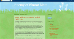 Desktop Screenshot of problemsofbharatmata.blogspot.com