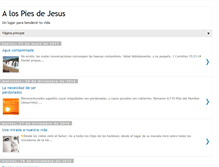 Tablet Screenshot of blogalospiesdejesus.blogspot.com