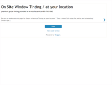 Tablet Screenshot of onsitewindowtinting.blogspot.com