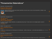 Tablet Screenshot of pensamentosmatematicos.blogspot.com