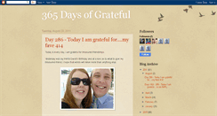 Desktop Screenshot of 365-days-of-grateful.blogspot.com