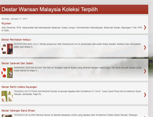 Tablet Screenshot of destarwarisanmalaysia.blogspot.com