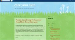 Desktop Screenshot of careyourskintips.blogspot.com