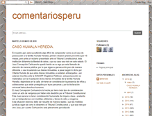 Tablet Screenshot of comentariosperu-lamerced.blogspot.com