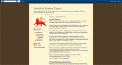 Desktop Screenshot of jewishkoshertravel.blogspot.com