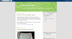 Desktop Screenshot of discreetmath.blogspot.com