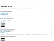 Tablet Screenshot of discreetmath.blogspot.com