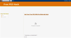 Desktop Screenshot of freeps3hack.blogspot.com
