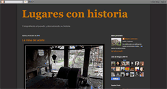 Desktop Screenshot of lugares-con-historia.blogspot.com