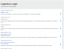 Tablet Screenshot of logiclesslogic.blogspot.com