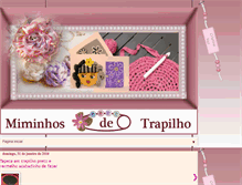 Tablet Screenshot of miminhosdetrapilho.blogspot.com