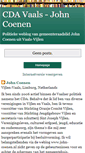 Mobile Screenshot of cda-vaals-john-coenen.blogspot.com