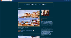 Desktop Screenshot of lagaleriedejeannot.blogspot.com