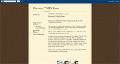 Desktop Screenshot of discnounttomsshoes.blogspot.com